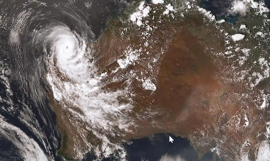 cyclone off north west, western australia